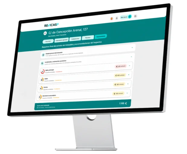 Monitor mostrant cost estimat